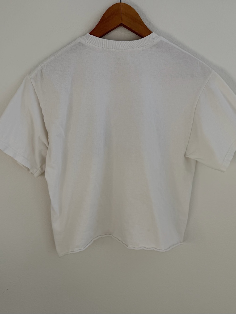 Brandy Melville USA white cotton t-shirt with embroidered flag - Picture 7 of 7